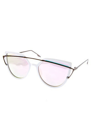 Pardon Me Glasses (White & Pink)