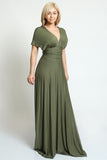 Wrap Around Dress (Olive)