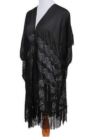 Lace Chiffon Drape