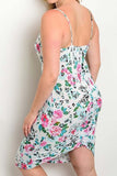 Floral Midi Dress (Plus Size)