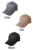 Faux Suede Baseball Cap