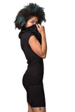 Razor Cut Dress (Black)