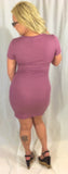 Ribbed T-shirt Dress