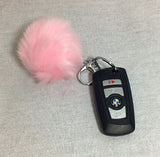 Fur Pom Pom Keychain