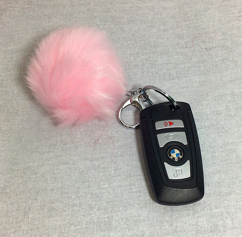 Fur Pom Pom Keychain