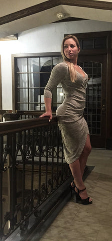 Long Sleeve Hachi Gray Dress