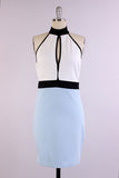 Color Block Halter Bodycon
