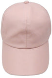 Faux Leather Baseball Cap