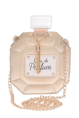 Leather Perfume Bottle Clutch