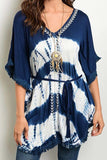 Tie-dye Navy Tunic