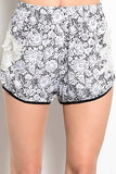 Lace Print Shorts