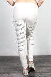 Letter Print Joggers