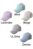 Faux Suede Baseball Cap